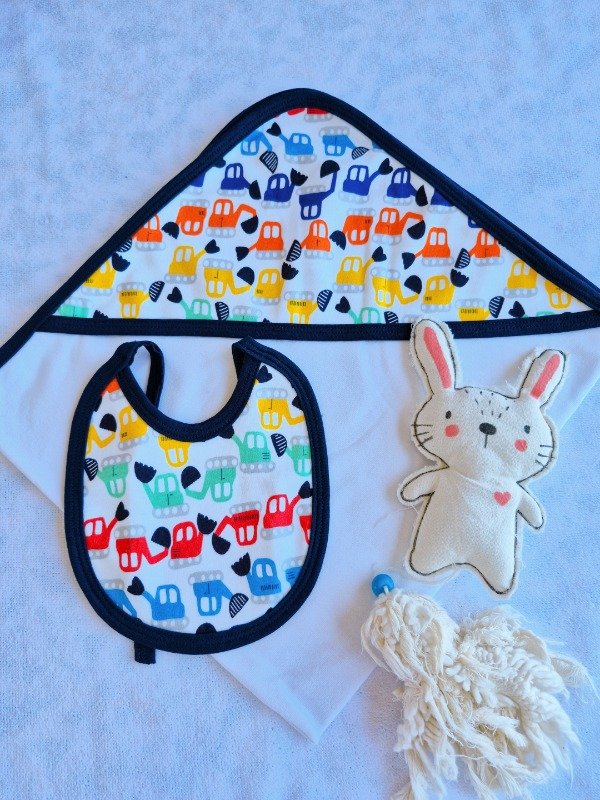 Producto - Mantilla de algodón tractor azul