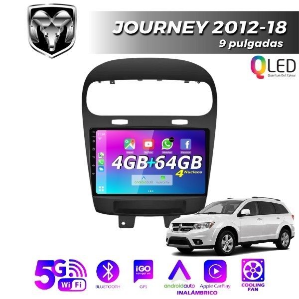 Producto - MULTIMEDIA DODGE JOURNEY 2012/18 - 4G 64M - 9" CON CAR PLAY Y ANDROID AUTO