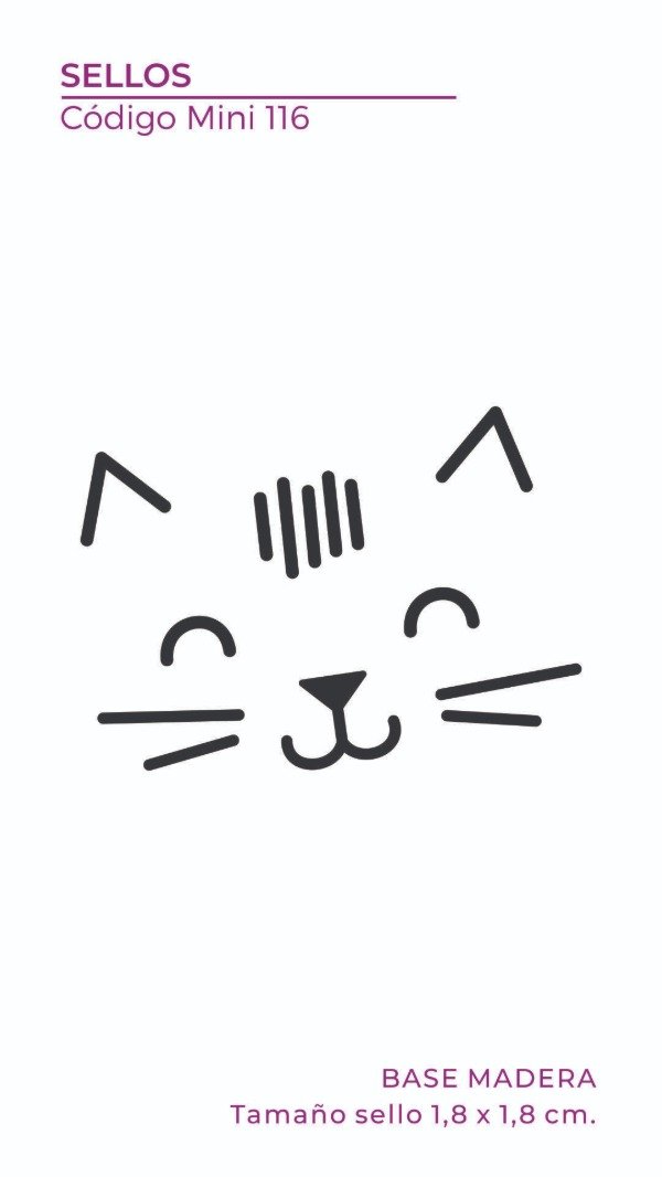 Producto - Mini Sello 116 - Gato