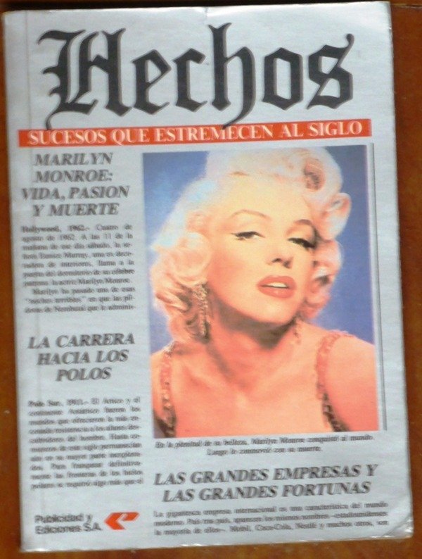 Producto - HECHOS N 3 - SUCESOS QUE ESTREMECEN AL MUNDO -  1987 - MARILYN MONROE -  POLOS