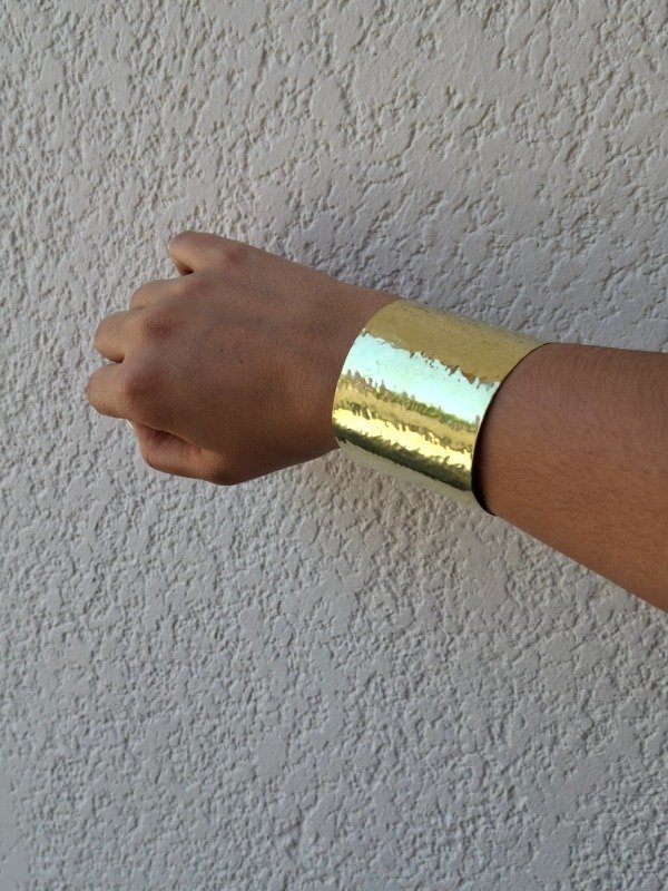 Producto - Brazalete Freyja bronce golpeado - 2