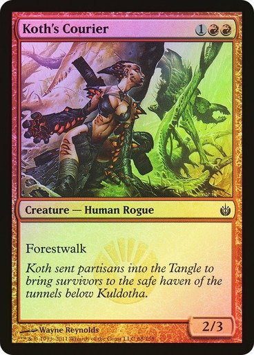 Producto - Koth's Courier Foil  Mirrodin Besieged