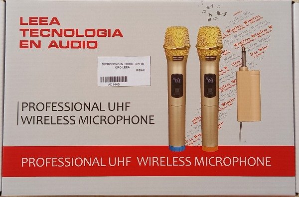 Producto - Microfono inalambrico UHF doble de mano LEEA