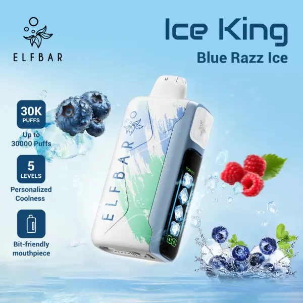 Producto - POD DESCARTABLE ELFBAR SOUR BLUE RAZZ 40.000 MIL PUFFS
