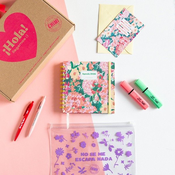 Producto - Agenda cuadrada Semanal - Floribunda