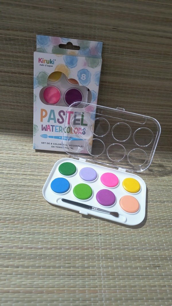 Producto - Acuarela pastel x 8 unid pastel