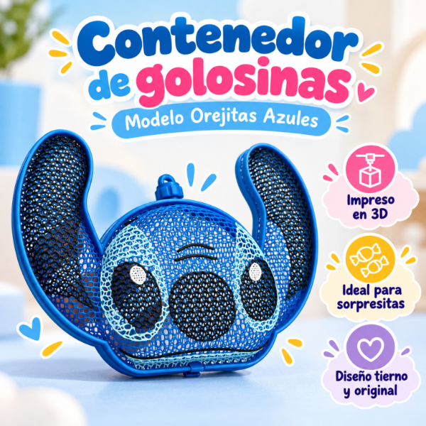 Producto - Contenedor de Golosinas Stitch 3D