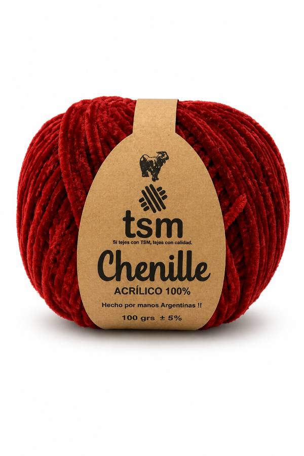 Producto - CHENILLE - 19 ROJO OSCURO - 0