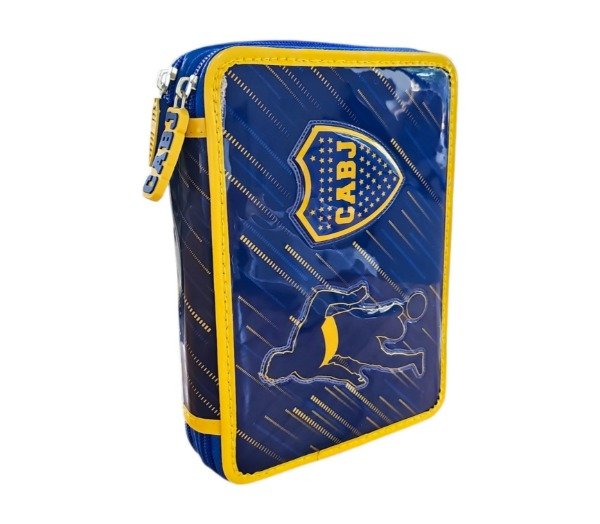 Producto - Cartuchera Oficial Dos Pisos Con Útiles Boca Juniors