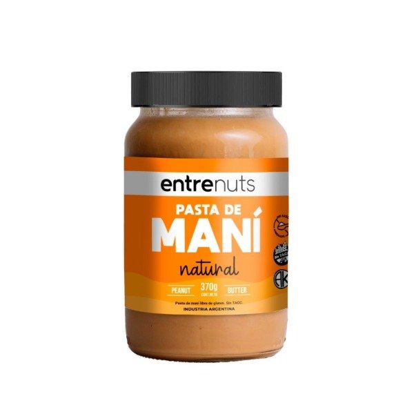 Producto - Entre Nuts Pasta De Maní Natural 370 Grs Libre De Gluten Sin T.A.C.C