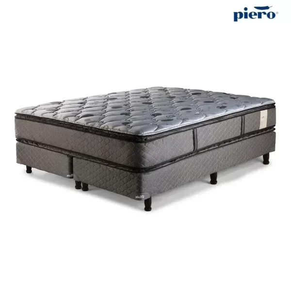 Producto - Sommier y Colchón Piero Regno Doble Pillow Top 200x180 + 2 Almohadas de Regalo - 3