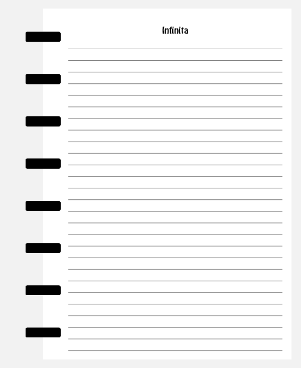 Producto - 20 Hojas rayadas A5 - Sin detalle