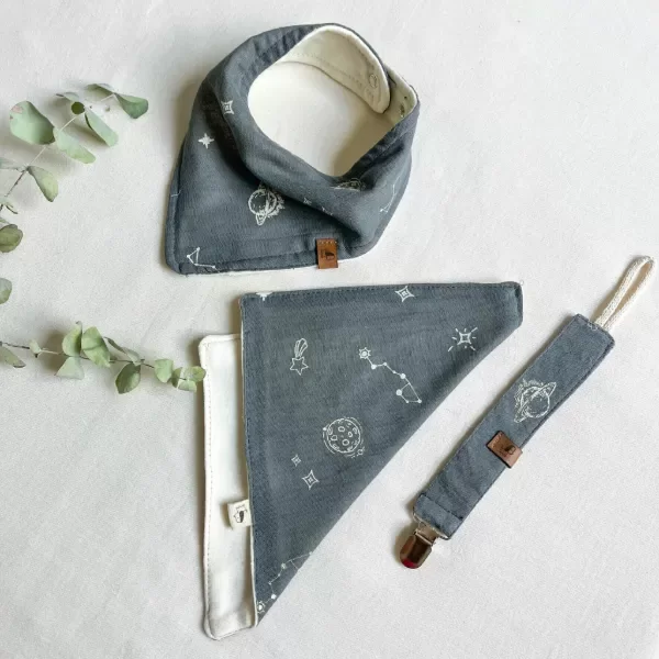 Producto - Set Bandana, Babita y Portachupete CEMENTO GALAXIA