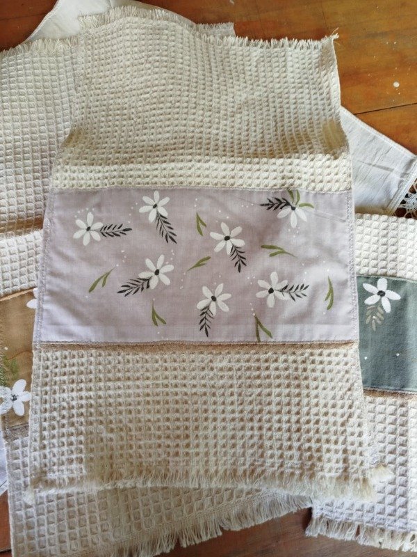 Producto - Repasadores - flores coloridas-