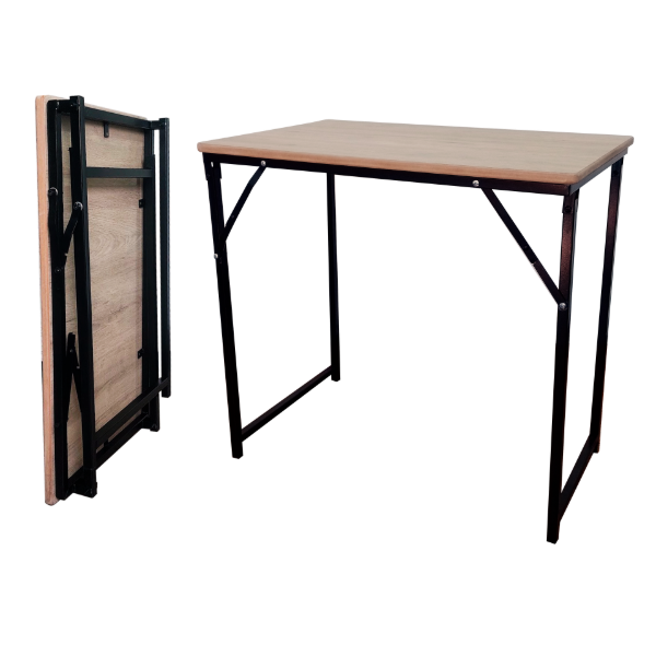 Producto - Escritorio Plegable Negro Melamina Cajú 80x50x75