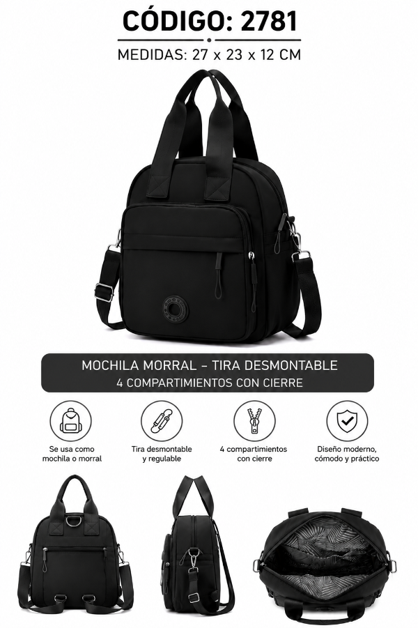 Producto - MOCHILA MORRAL 2781 - 2