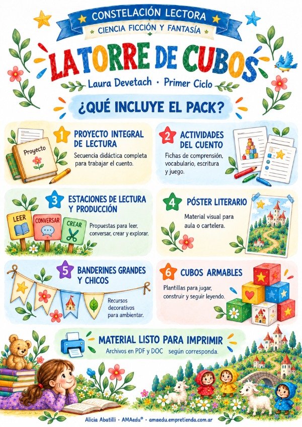 Producto - Lectura LA TORRE DE CUBOS (Ciencia Ficción Primer Ciclo) - 1