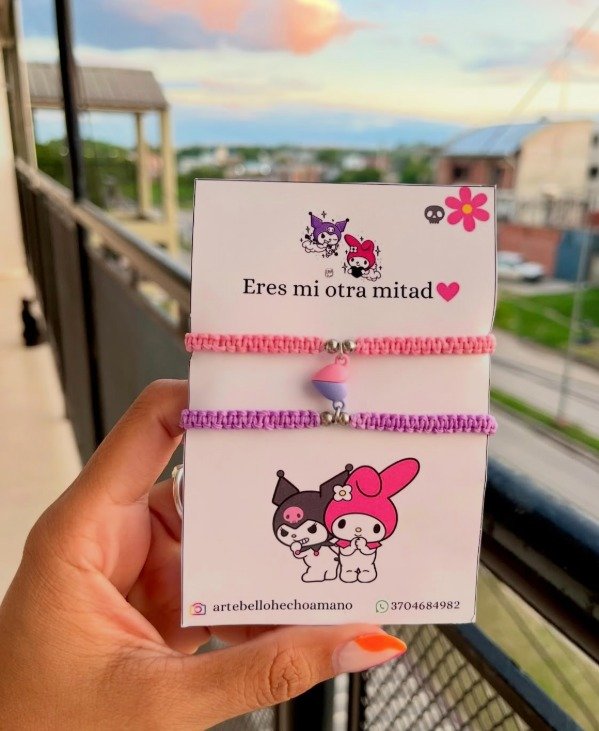 Producto - Dúo de pulseras - Kuromi y My Melody