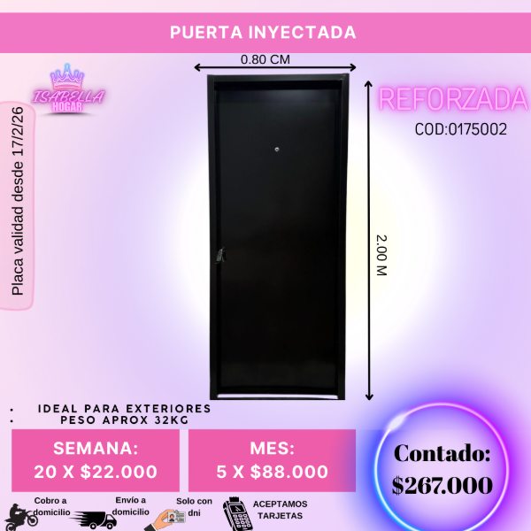 Producto - PUERTA INYECTADA REFORZADA