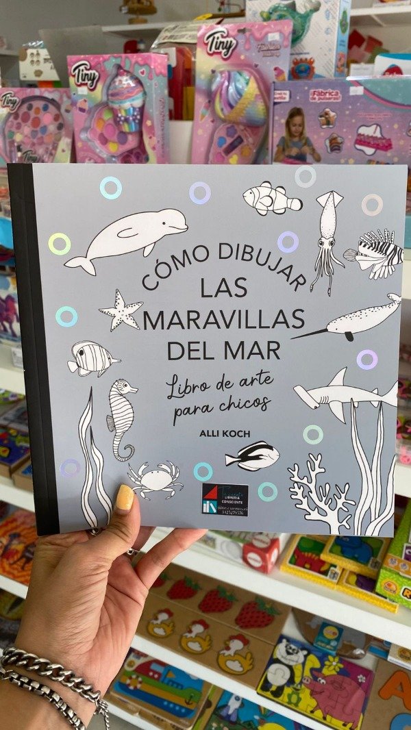 Producto - Libro de arte para chicos " Cómo dibujar las maravillas del mar" de Alli Koch