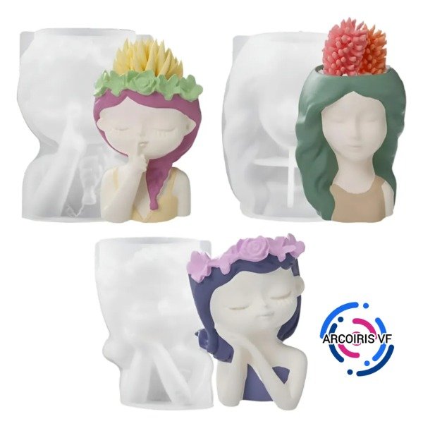 Producto - Molde 3 macetas Nenas