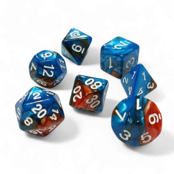 Producto - Set 7 dados de Rol Importados - 0