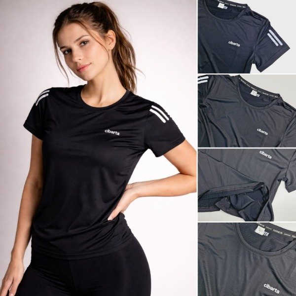 Producto - Camiseta cibarta Modelo MOZAMBIQUE negra