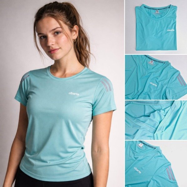 Producto - Camiseta cibarta Modelo MOZAMBIQUE turquesa