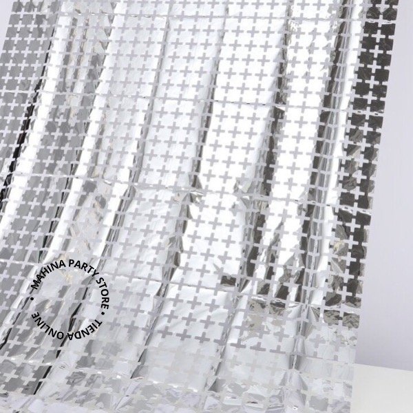 Producto - Cortina cuadrada plata