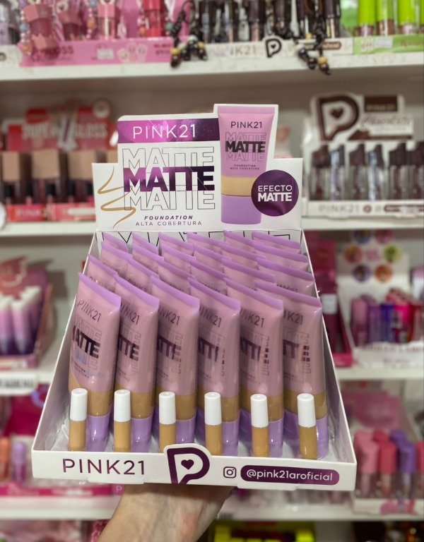 Producto - Base de maquillaje Matte Alta cobertura PINK21