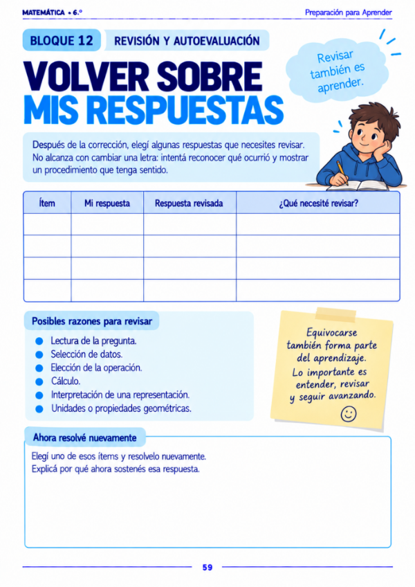 Producto - Matemática 6to grado: Preparación Prueba Aprender - 19