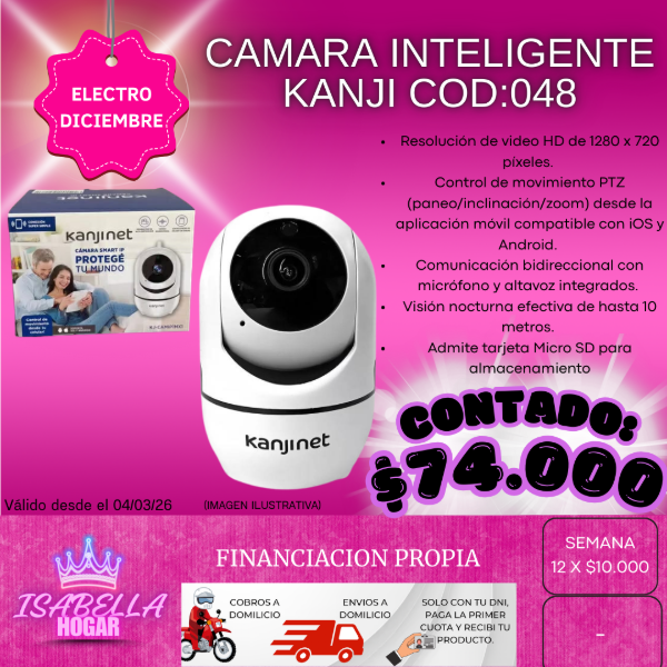 Producto - CAMARA INTELIGENTE KANJI COD:048