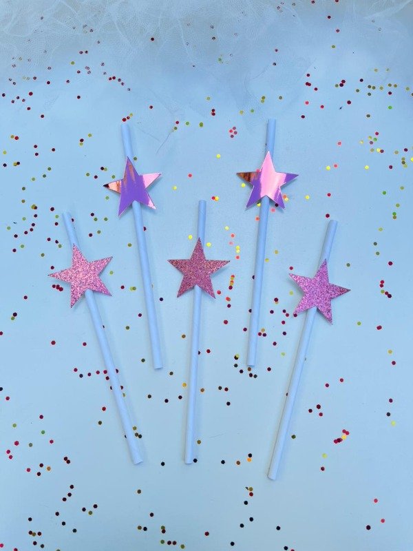 Producto - SORBETES ESTRELLA ROSE GOLD X 10