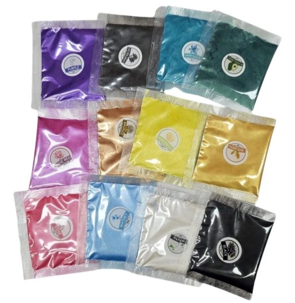 Producto - Set 12 Pigmentos en polvo- colores surtidos