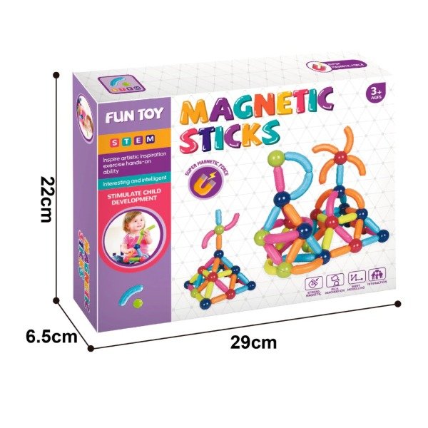 Producto - Juego de construcción  Magnetico Didactic Stick 84 piezas