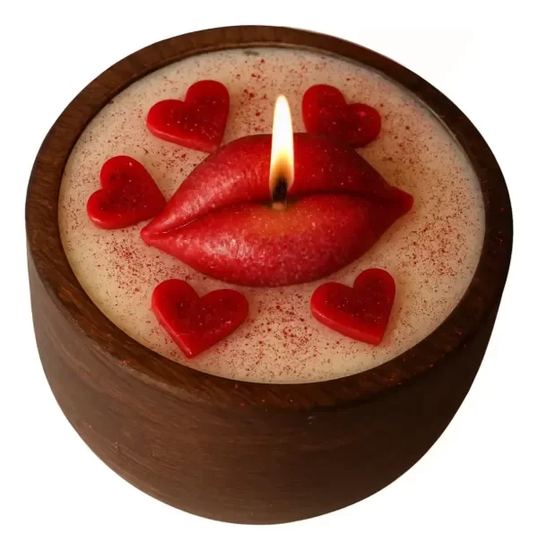 Producto - Velas - Cuenco Madera - LIPS - Pack x 10 Unid.