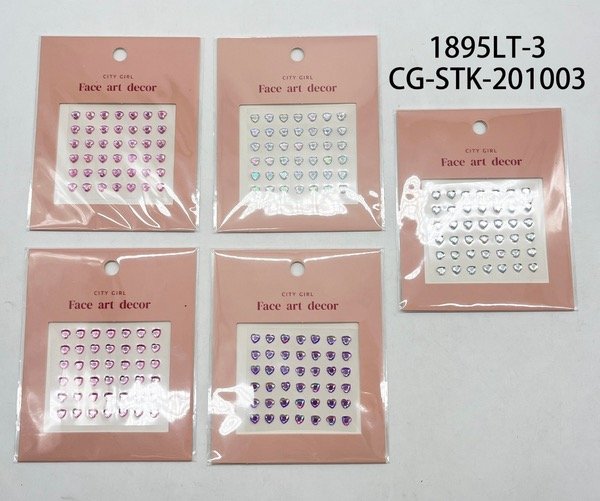 Producto - STRASS PARA LA CARA DE CORAZONES CITY GIRL 1895LT-3