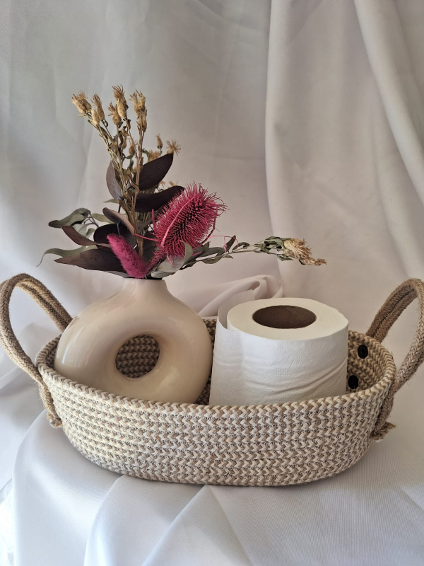 Producto - CESTA OVALADA CON MANIJAS