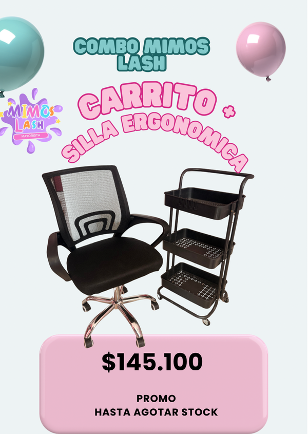 Producto - Silla ergonómica+ carrito auxiliar