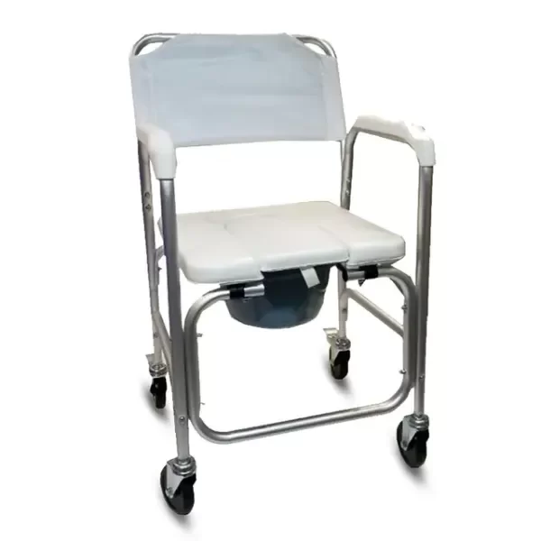 Producto - INODORO DE ALUMINIO CON RUEDAS PARA DUCHA
