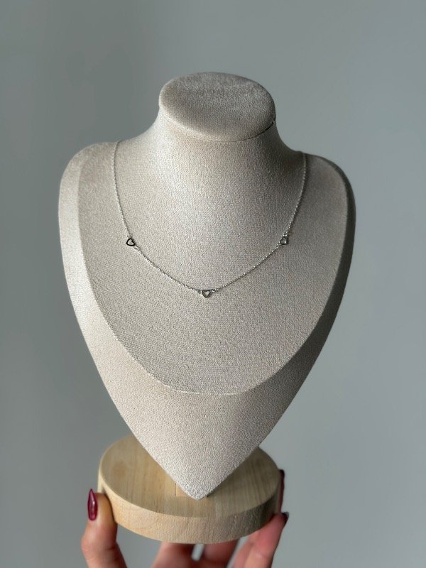 Producto - Choker 3 corazones 35+5 cm