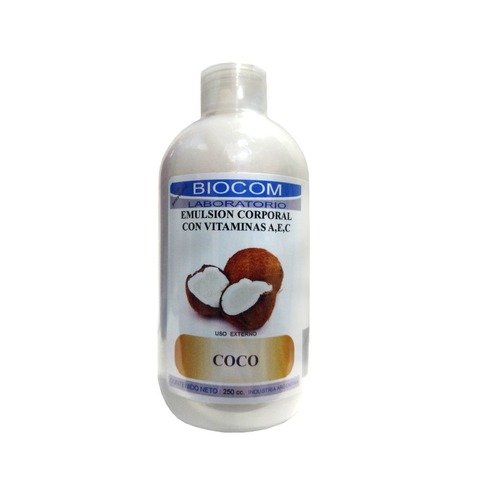 Producto - Emulsión corporal c/vit. A,E,C Coco