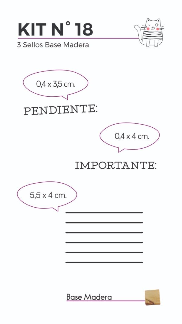 Producto - Sellos Kit 18 Importante