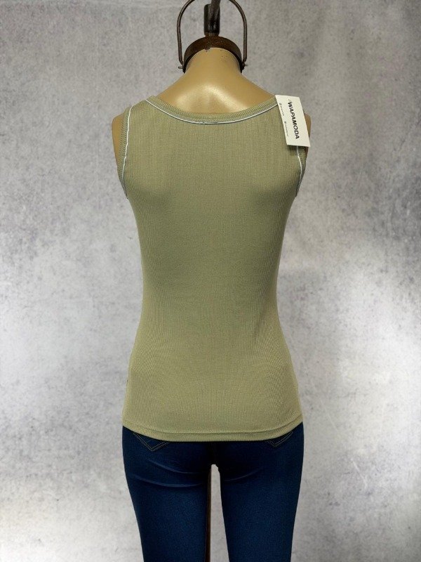 Producto - MUSCULOSA HABA VERDE MORLEY ALGODON - 2