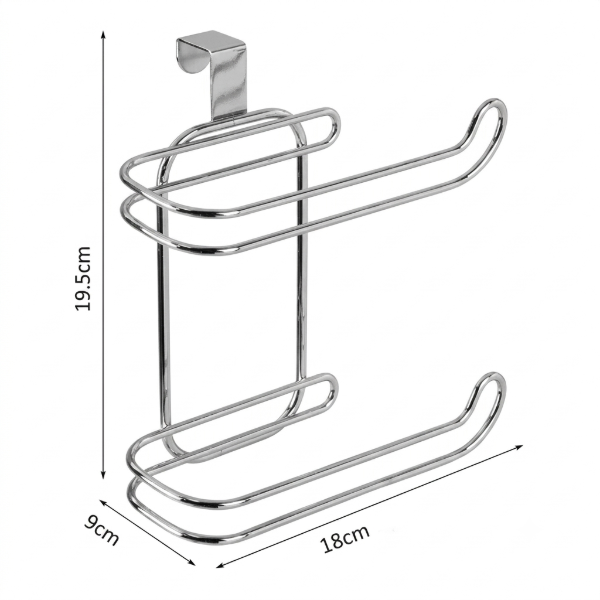 Producto - PORTA ROLLO DE PAPEL HIGIENICO DOBLE METAL - 1