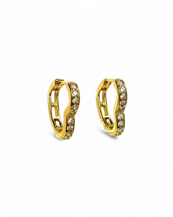 Producto - ARGOLLITAS JULIE HEART GOLD medir aprox (Par)