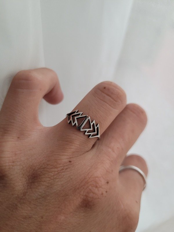 Producto - Anillo 6 triángulos AQ