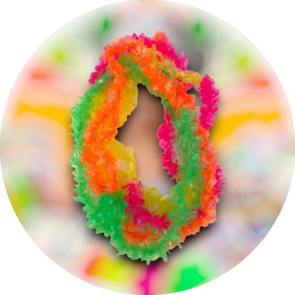 Producto - 40 COLLARES HAWAIANOS MULTICOLOR ( Brillan con Luz UV )
