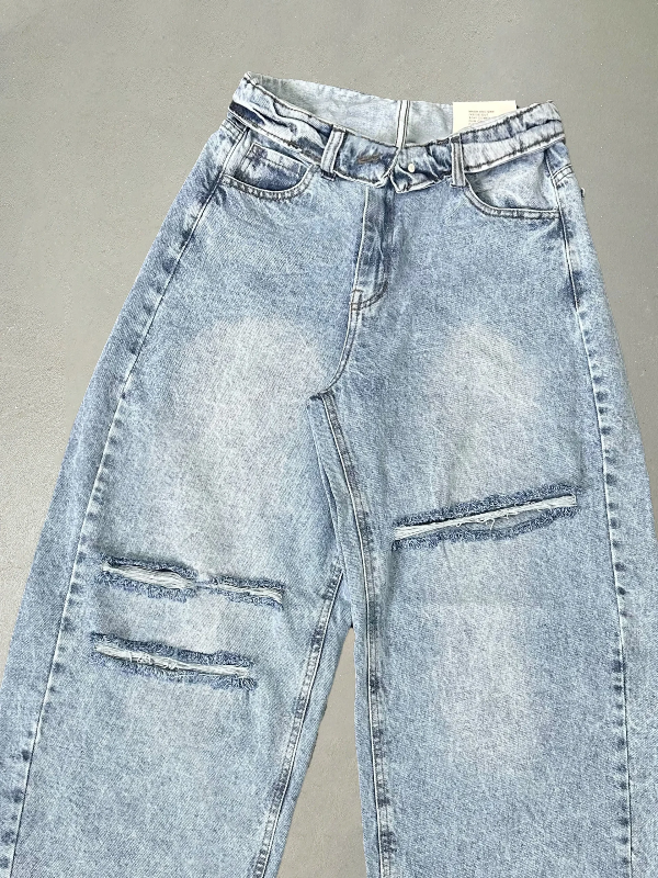 Producto - JEAN BARREL WAIST ROT CELESTE - 1