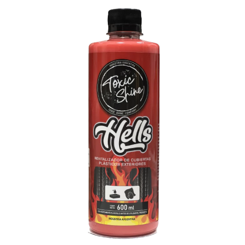 Producto - HELLS - REVIVIDOR CUBIERTAS Y PLASTICOS TOXIC SHINE 600ML